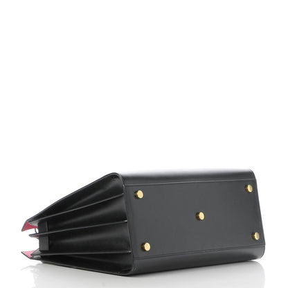 Saint Laurent Calfskin Small Sac De Jour Black Fuchsia 5 of 8