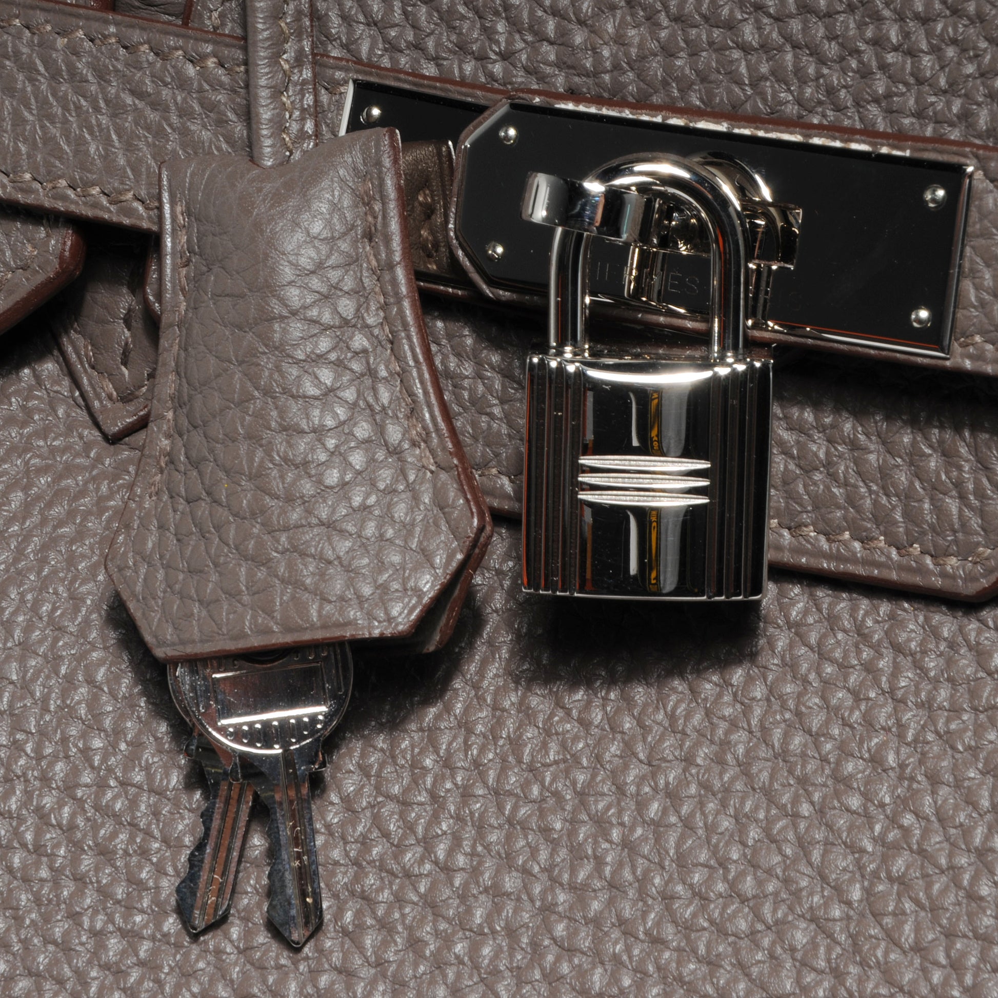 Hermes Togo Birkin 35 Etain 9 of 10