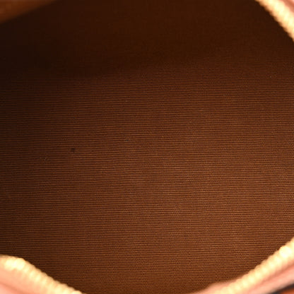 Celine Triomphe Canvas Calfskin Small Boston Bag Tan 5 of 12