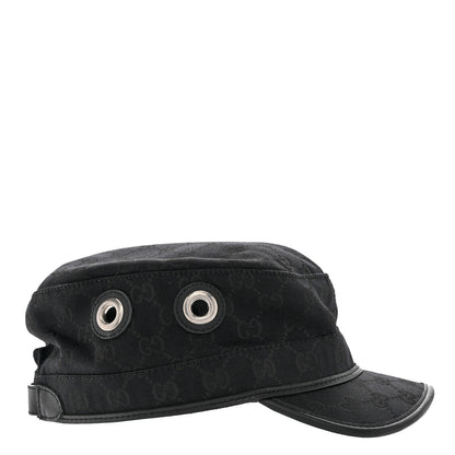 Gucci Monogram Canvas Military Hat L Black 4 of 9