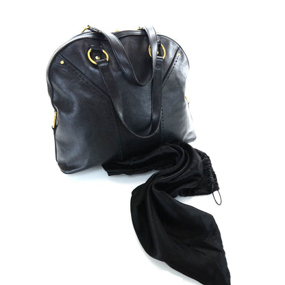 Saint Laurent Leather Oversized Muse Black 3 of 14