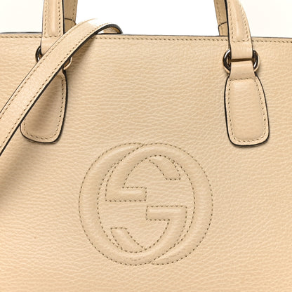 Gucci Dollar Calfskin Medium Soho Top Handle Satchel Ivoire 8 of 10