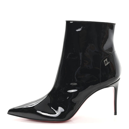 Christian Louboutin Patent Sporty Kate Booty 85 Ankle Boots 36.5 Black 1 of 9