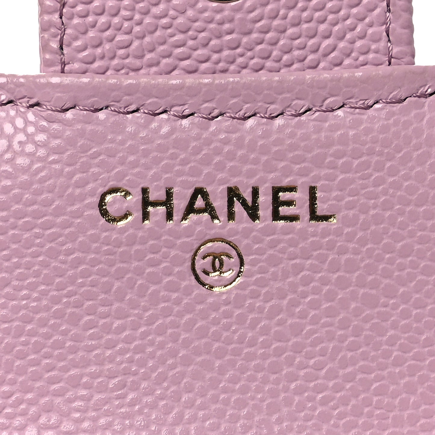 Caviar Quilted Compact Flap Wallet Light Pink