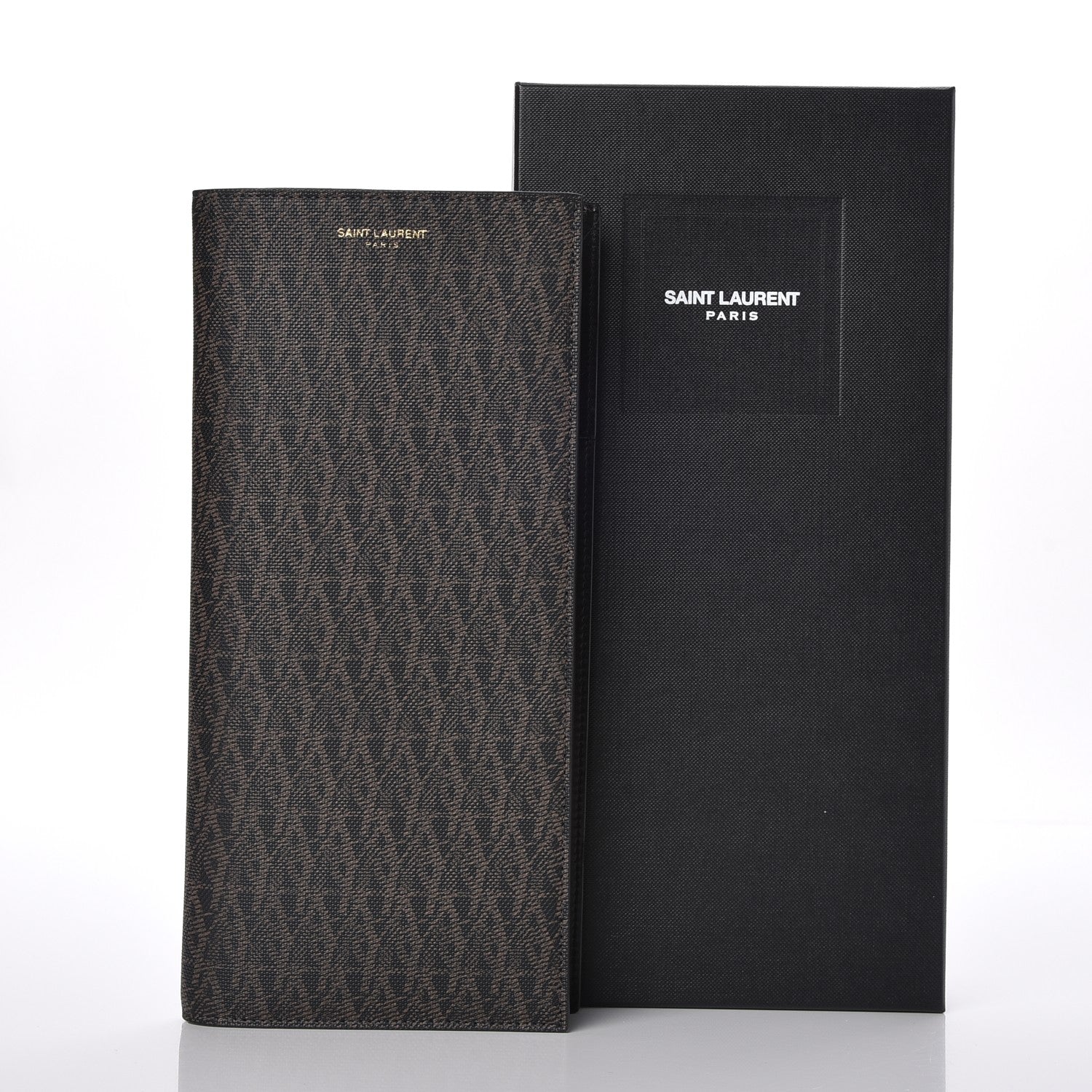 Saint Laurent Classic Toile Monogram Travel Document Case Black 8 of 8
