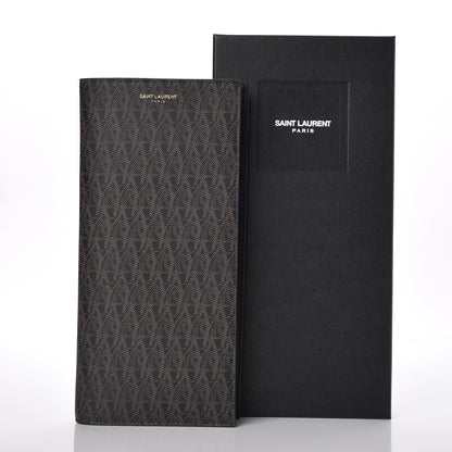 Saint Laurent Classic Toile Monogram Travel Document Case Black 8 of 8