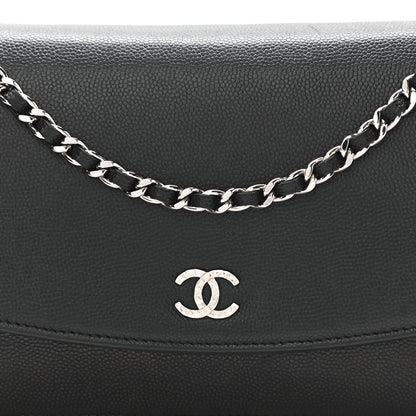 Chanel Caviar Sevruga Wallet On Chain WOC Black 9 of 13