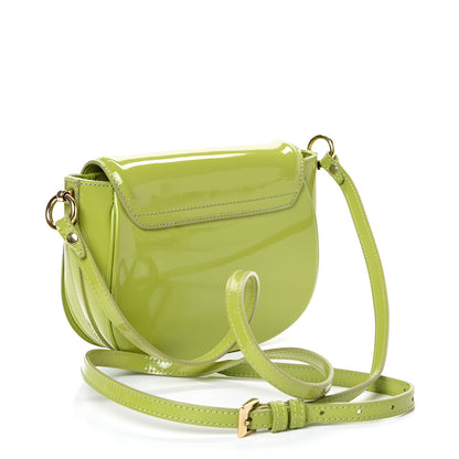 Burberry Patent Small Leigh Crossbody Bag Lemon Green 2 of 12