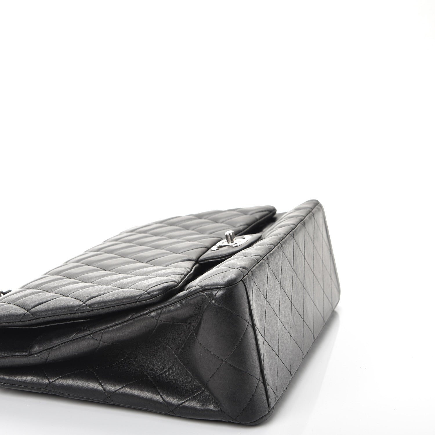 Chanel Lambskin Quilted Maxi Double Flap Black 9 of 13