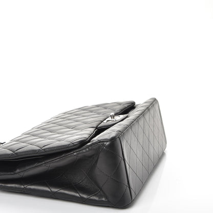 Chanel Lambskin Quilted Maxi Double Flap Black 9 of 13