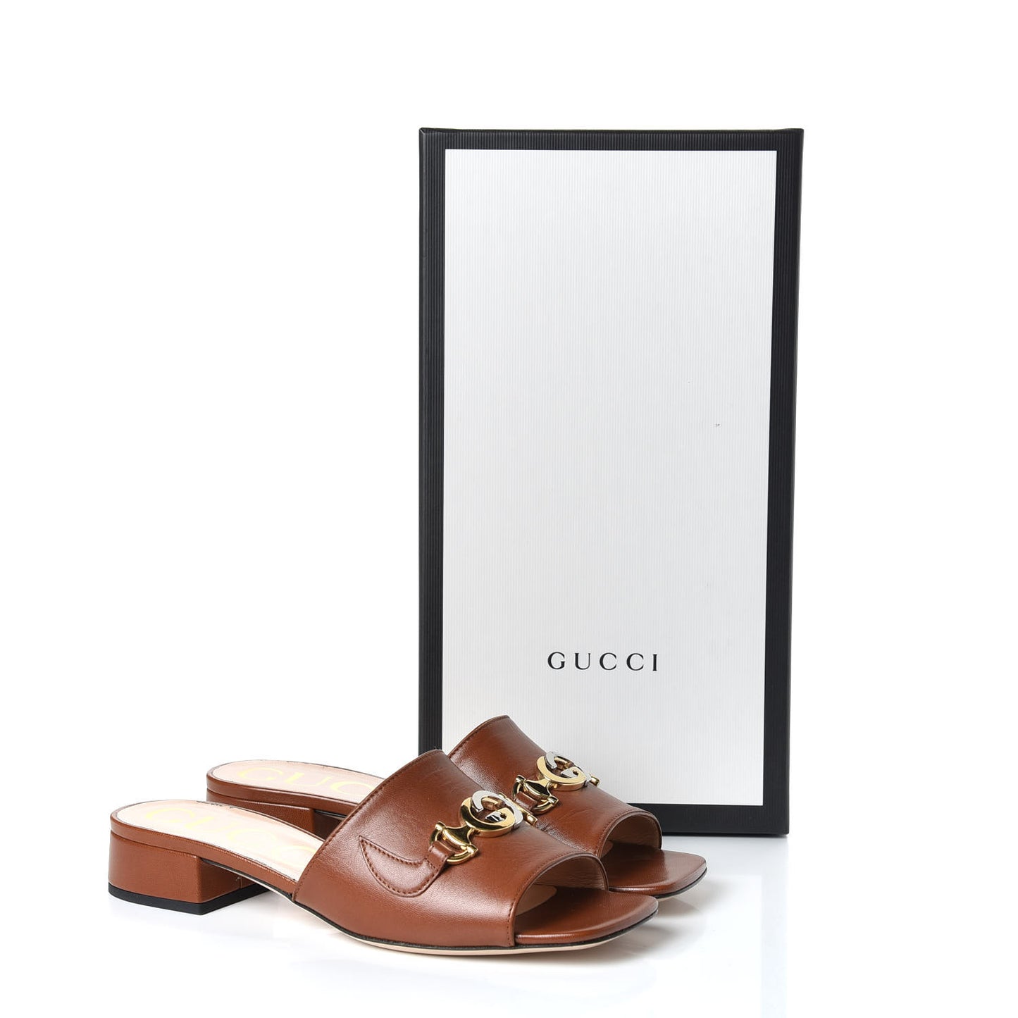 Malaga Kid Zumi Mid Heel Slide Sandals 37 Brown Papaya