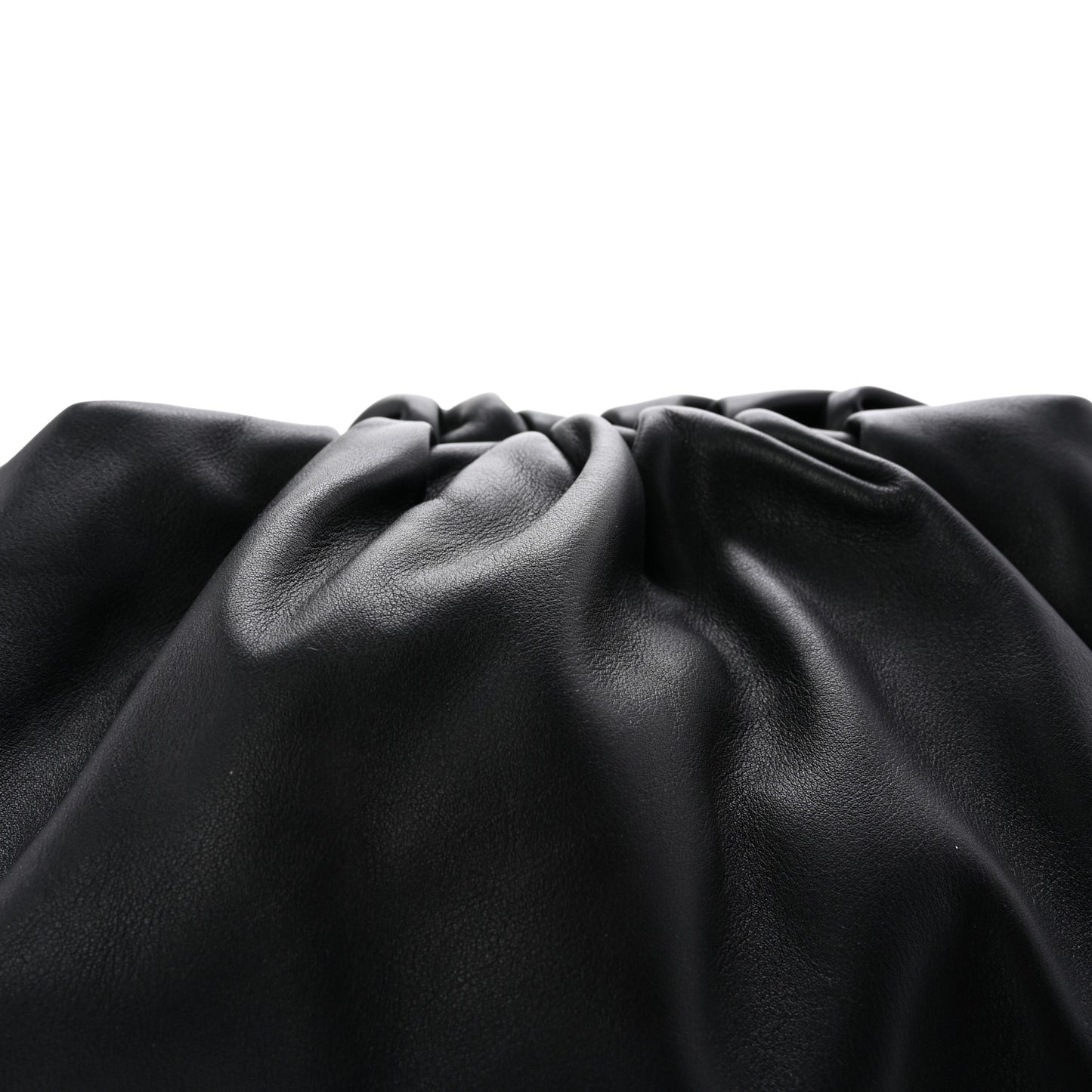 Smooth Butter Calf The Pouch Oversized Clutch Black