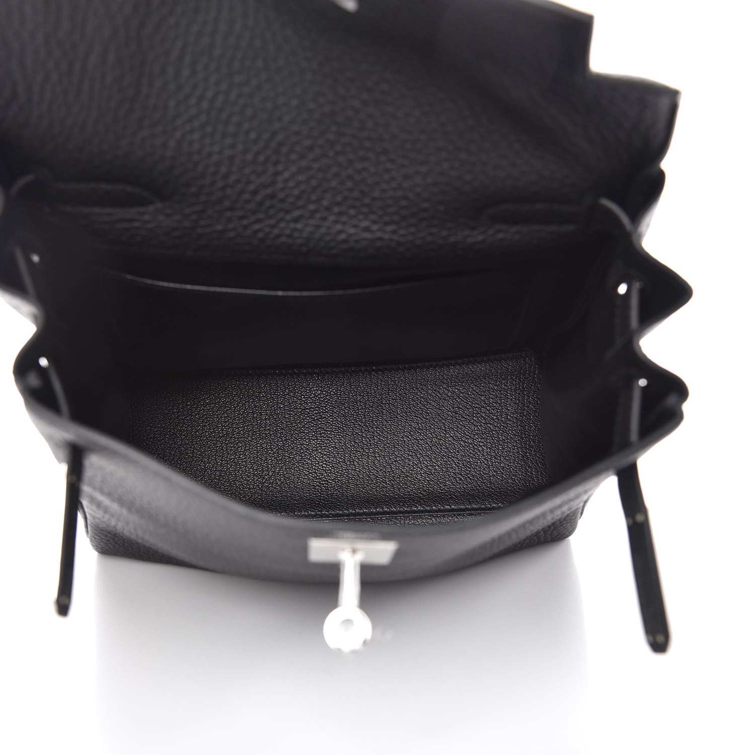 Hermes Taurillon Clemence Kelly Ado Backpack Black 6 of 25