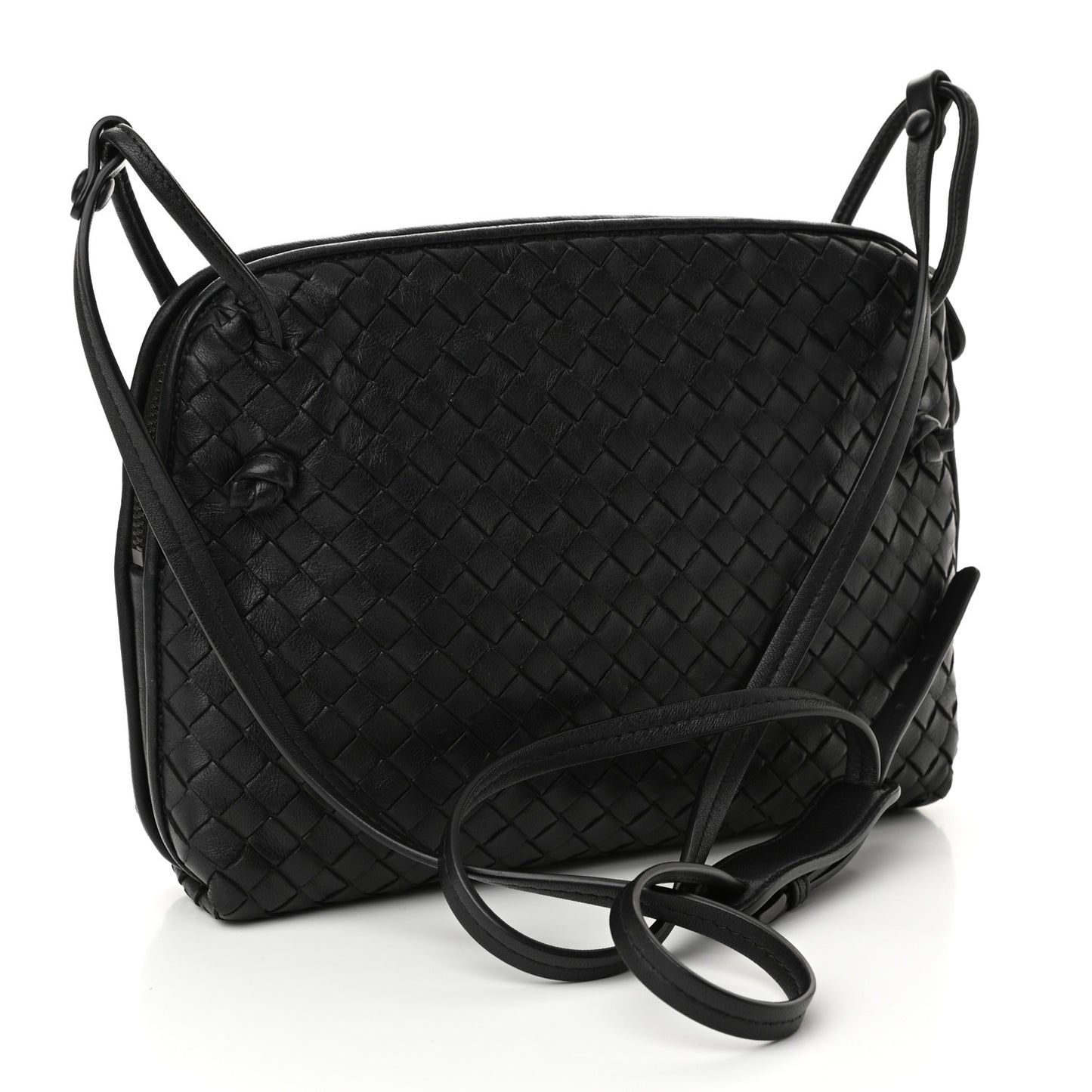 Nappa Intrecciato Nodini Bag Black