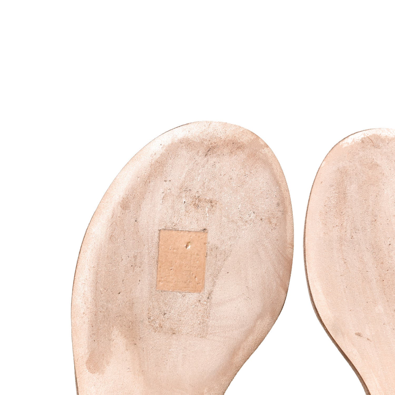 Chanel Suede Calfskin Chain Thong Sandals 36 Beige 8 of 11