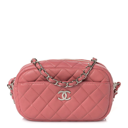 Chanel Lambskin Quilted Small Timeless Camera Case Pink 1 of 8