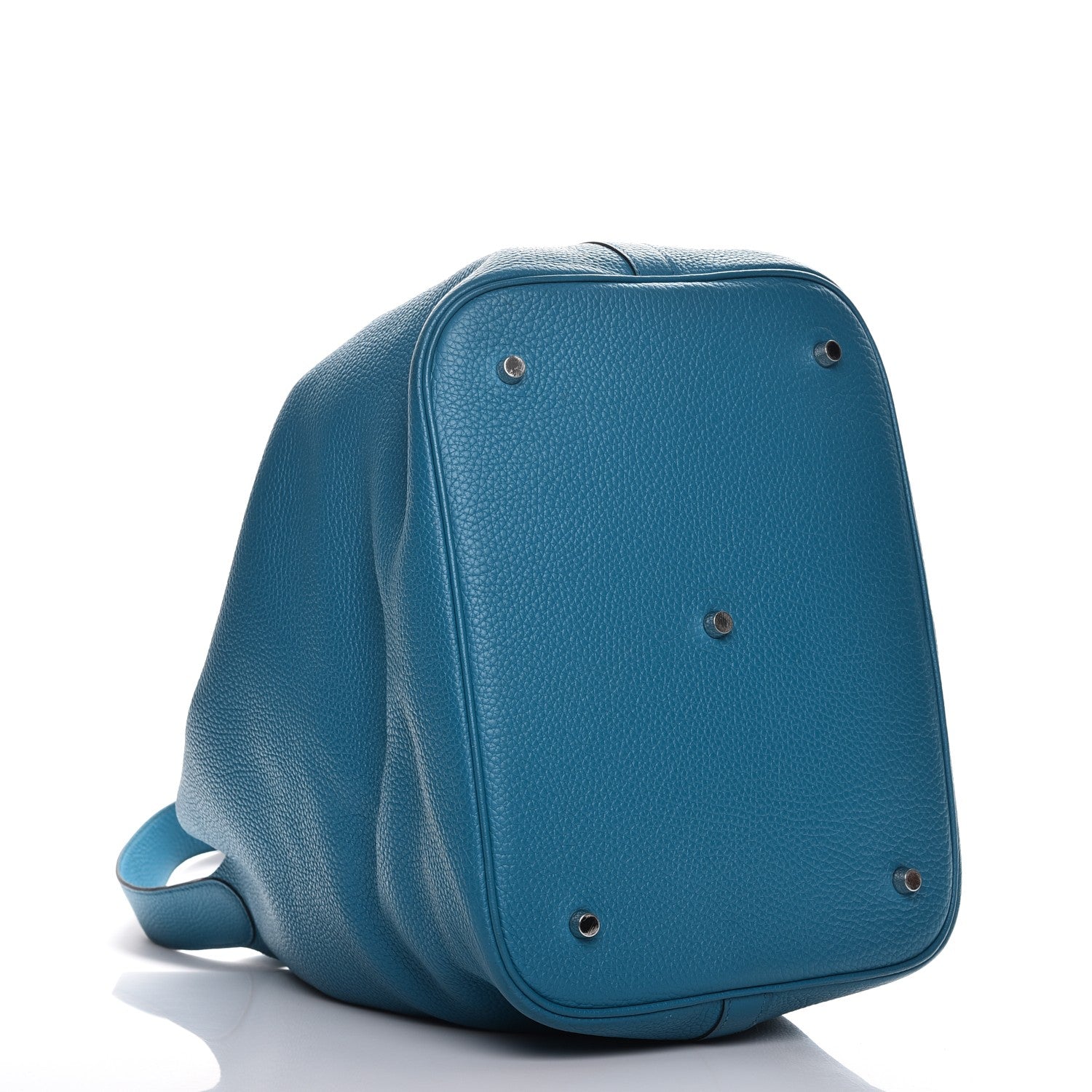 Hermes Taurillon Clemence Picotin TGM Turquoise 4 of 11