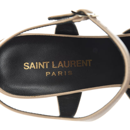 Saint Laurent Goatskin Candy 80 Platform Sandals 37.5 Powder 7 of 9