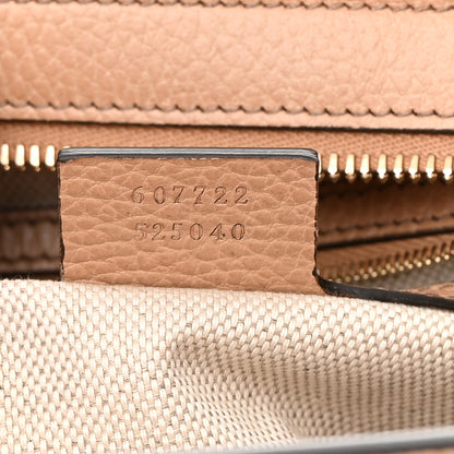 Gucci Dollar Calfskin Medium Soho Top Handle Satchel Camelia 6 of 10