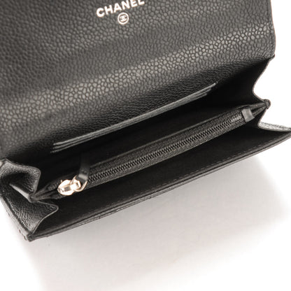 Chanel Caviar Quilted Small Flap Wallet Black 5 of 8