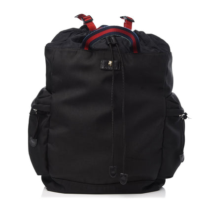 Gucci Techno Canvas Web Drawstring Backpack Black 1 of 14