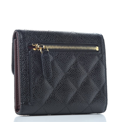 Chanel Caviar Quilted Compact Flap Wallet Black 3 of 9