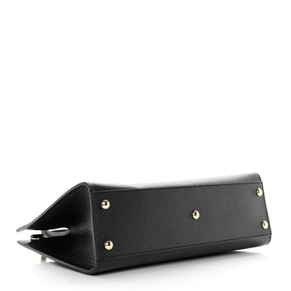 Gucci Pebbled Calfskin Medium Soho Top Handle Satchel Black 3 of 8