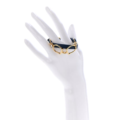 Hermes Swift Etrier Double Tour Bracelet T1 Deep Blue 2 of 6