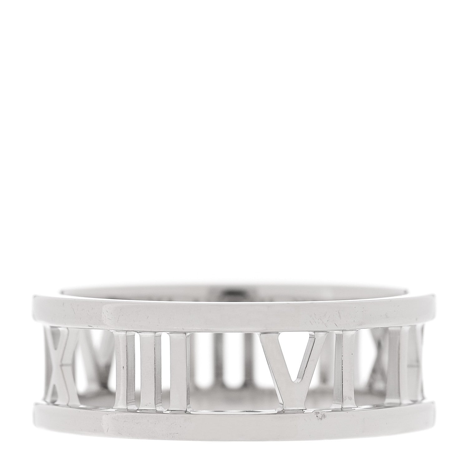 Tiffany 18K White Gold Atlas Open Ring  55 7.25 3 of 3