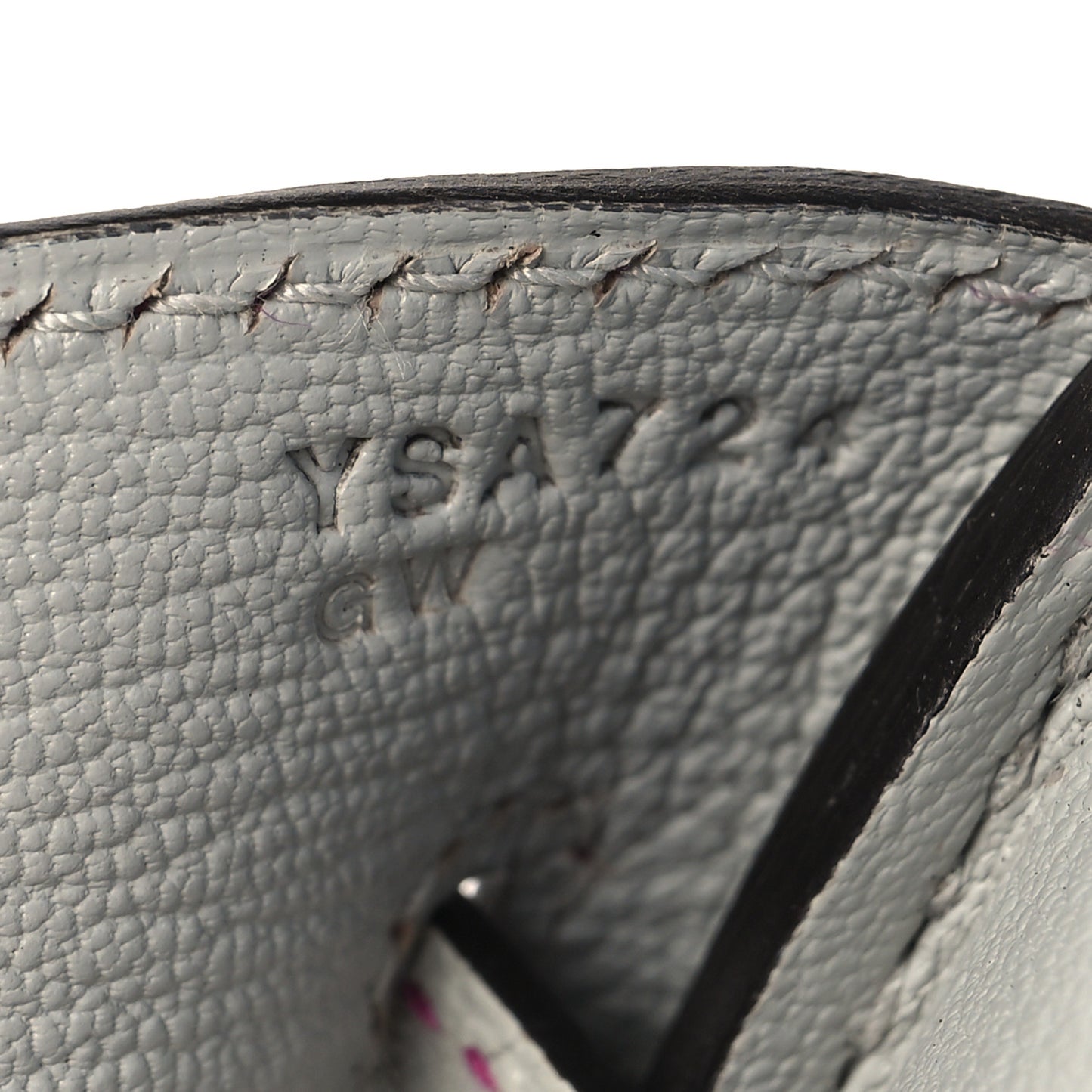 Chevre Mysore Horseshoe Birkin 30 Bleu Hydra Gris Perle Rose Shocking