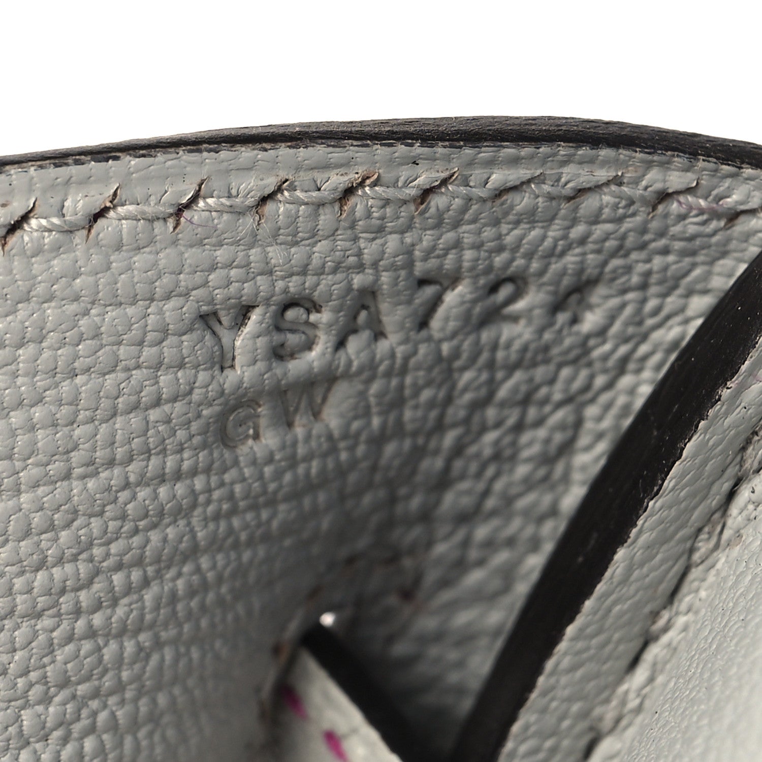 Hermes Chevre Mysore Horseshoe Birkin 30 Bleu Hydra Gris Perle Rose Shocking 7 of 13