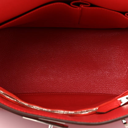 Hermes Taurillon Clemence Jypsiere 28 Rouge Pivoine 4 of 11