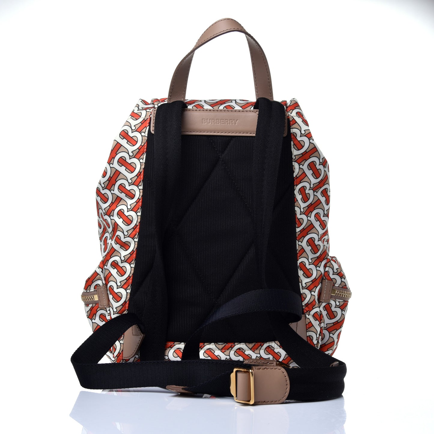 Nylon Monogram Medium Rucksack Backpack Vermillion