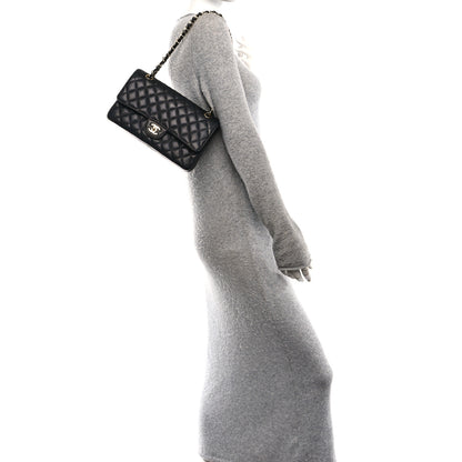 Chanel Caviar Quilted Medium Double Flap Black 2 of 10