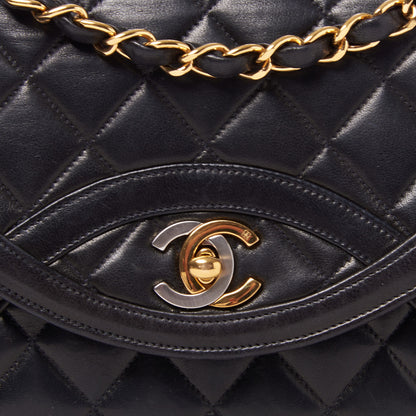 Chanel Lambskin Quilted Medium Single Flap Black 8 of 9
