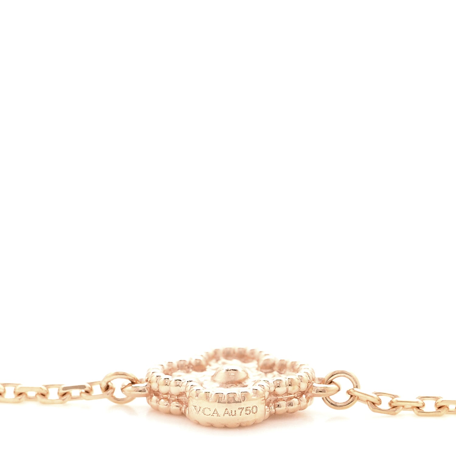 Van Cleef & Arpels 18K Rose Gold 16 Motifs Sweet Alhambra Necklace 5 of 7