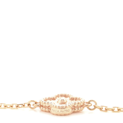 Van Cleef & Arpels 18K Rose Gold 16 Motifs Sweet Alhambra Necklace 5 of 7