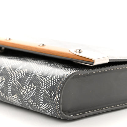 Goyard Goyardine Monte Carlo Bois Clutch With Strap Gray 9 of 12