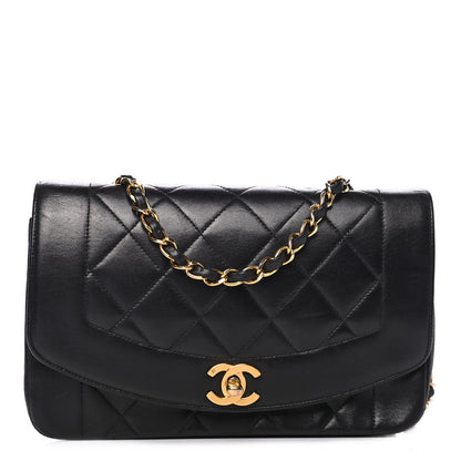 Chanel Lambskin Quilted Small Single Flap Black 1 of 4