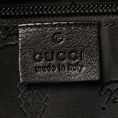 Gucci Guccissima Medium Zippered Shopping Tote Black 6 of 10