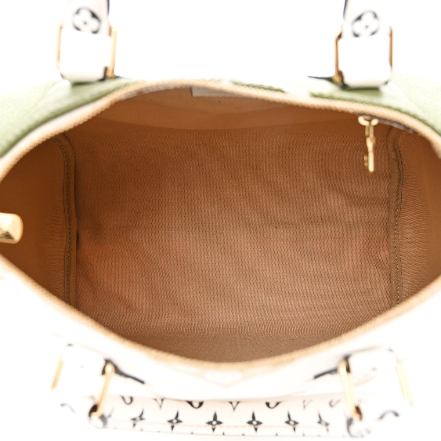 Monogram Giant Speedy Bandouliere 30 Kaki Beige