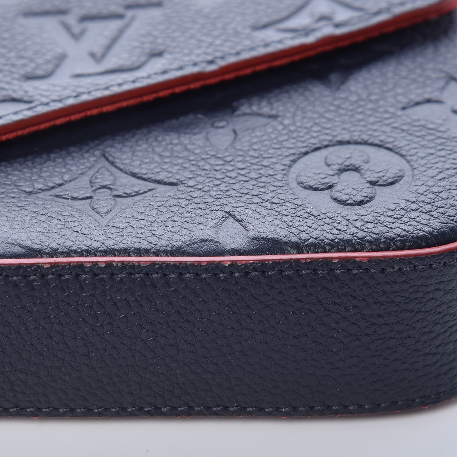 Louis Vuitton Empreinte Pochette Felicie Chain Wallet Marine Rouge 12 of 12