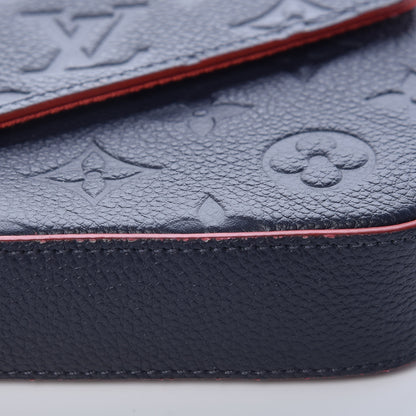 Louis Vuitton Empreinte Pochette Felicie Chain Wallet Marine Rouge 12 of 12