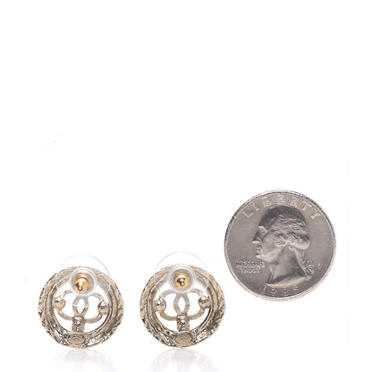 Chanel Pearl CC Round Rope Earrings Gold 2 of 4