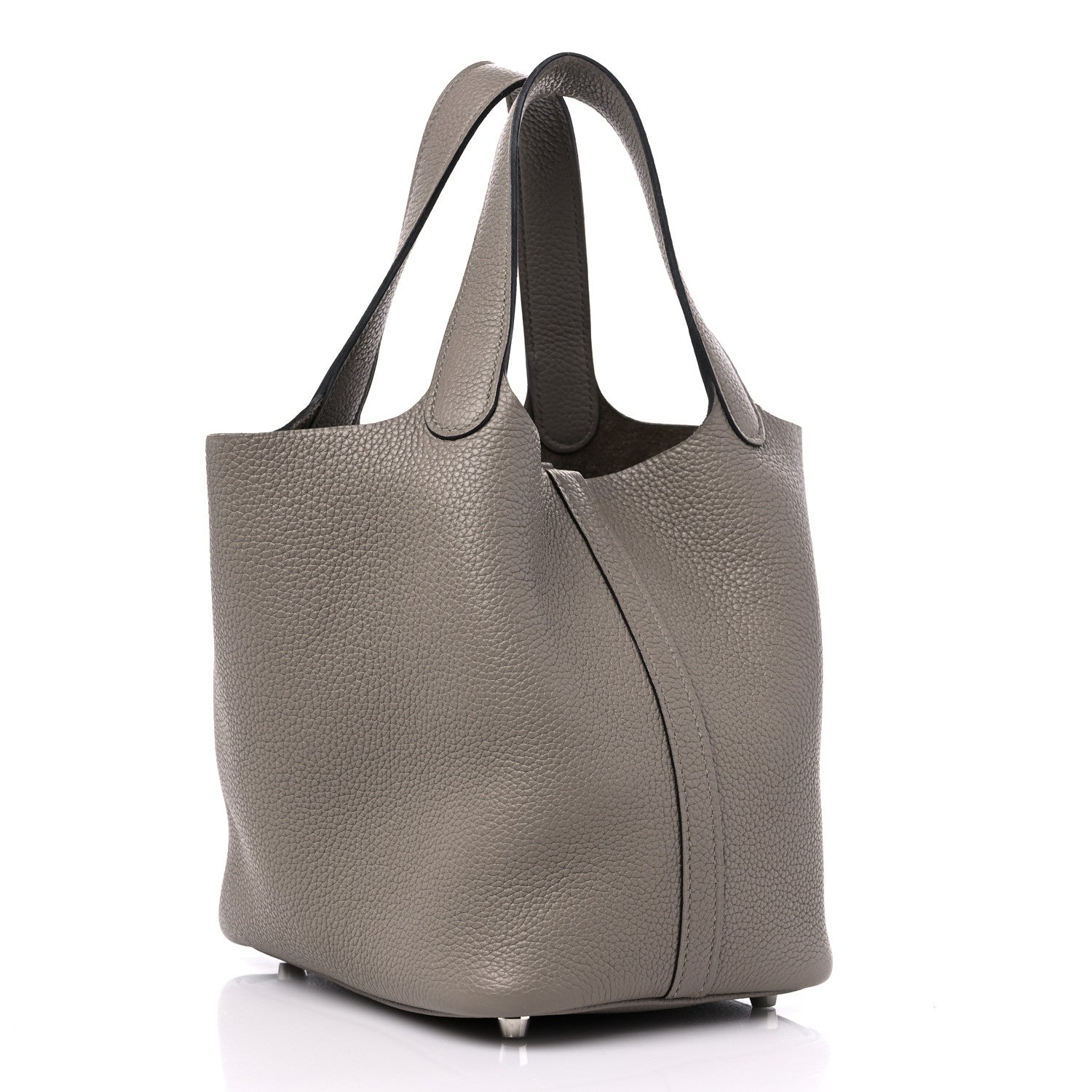 Hermes Taurillon Maurice Picotin Lock 18 PM Gris Asphalte 3 of 10