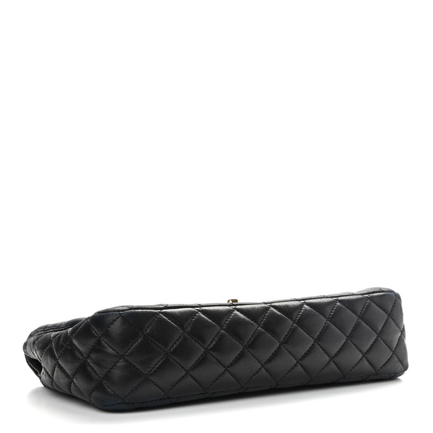 Lambskin Quilted Valentine Charms Medium Single Flap Black