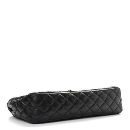 Chanel Lambskin Quilted Valentine Charms Medium Single Flap Black 4 of 9