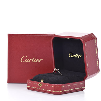 Cartier 18K Pink Gold Diamond Pink Sapphire Caresse D'Orchidees Par Ring 51 5.75 6 of 6