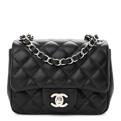 Chanel Lambskin Quilted Mini Square Flap Black 1 of 10