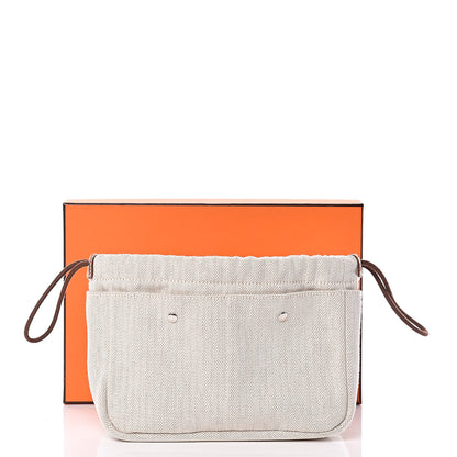 Hermes Canvas Barenia Fourbi 20 PM Pouch Naturel Fauve 10 of 10